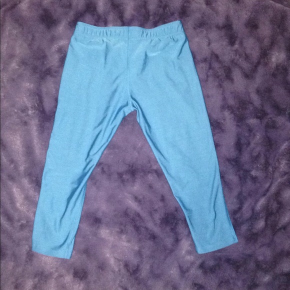 blue kids under armour crop leggings - Picture 4 of 4
